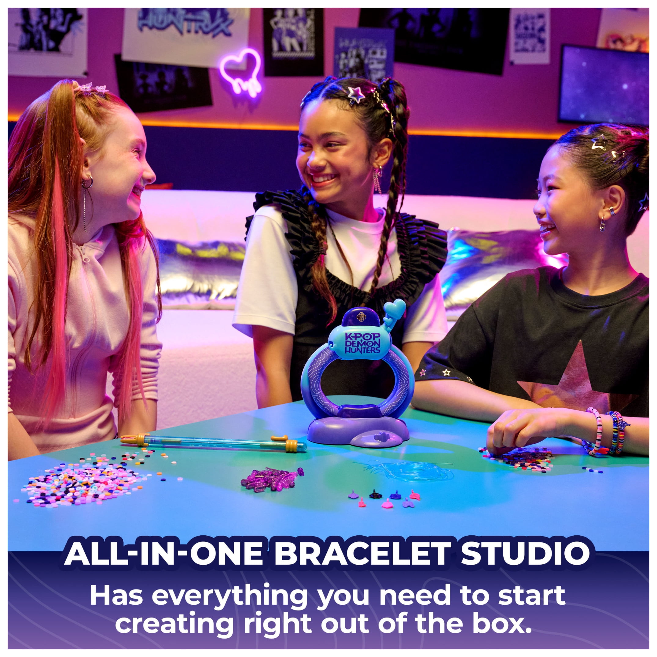 Cool Maker KPop Demon Hunters Bracelet Maker Set for Kids Ages 7+ with 1200 Beads