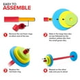 thumbnail image 3 of Modern Innovations Kids Barbell Weight Set, Toy Workout Equipment, Kid Weights for Exercise, Toddler Fun & Fitness (Colorful), 3 of 7