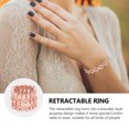 thumbnail image 5 of Milisten 1PC Stylish Stretchable Ring Female 2 in 1 Bracelet Ring Silver Rhinestone Ring, 5 of 5