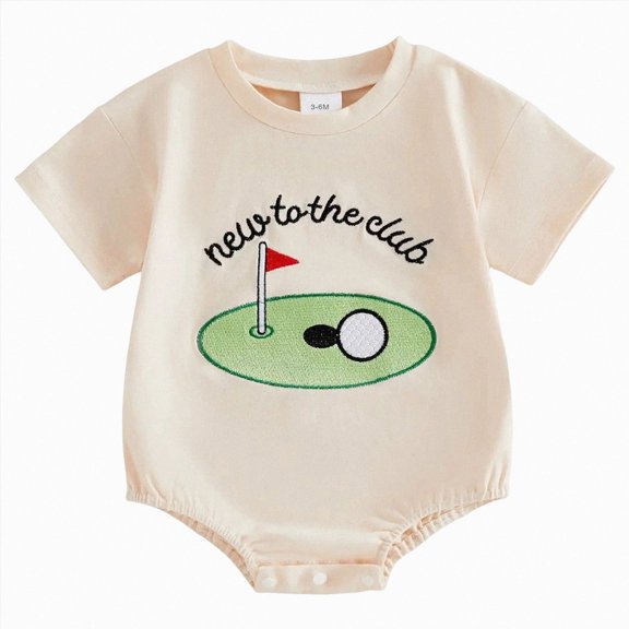 Dagaeig Clothes for Baby Boy 0 3 6 9 12 18 24 Months Baby Girl Summer Clothes Solid Jumpsuit Cotton Infant Clothes Baby Girl Boy One-Piece Outfit Size 0-3 Months