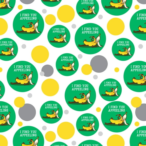 Banana I Find You Appeeling Funny Pun Premium Gift Wrap Wrapping Paper Roll