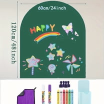 2025 New Magnetic Wall Decal Arch Set for wall , Upgraded Self-Adhesive Magnetic Chalkboard Wall Decal,chalkboard,greenboard 24*48inch