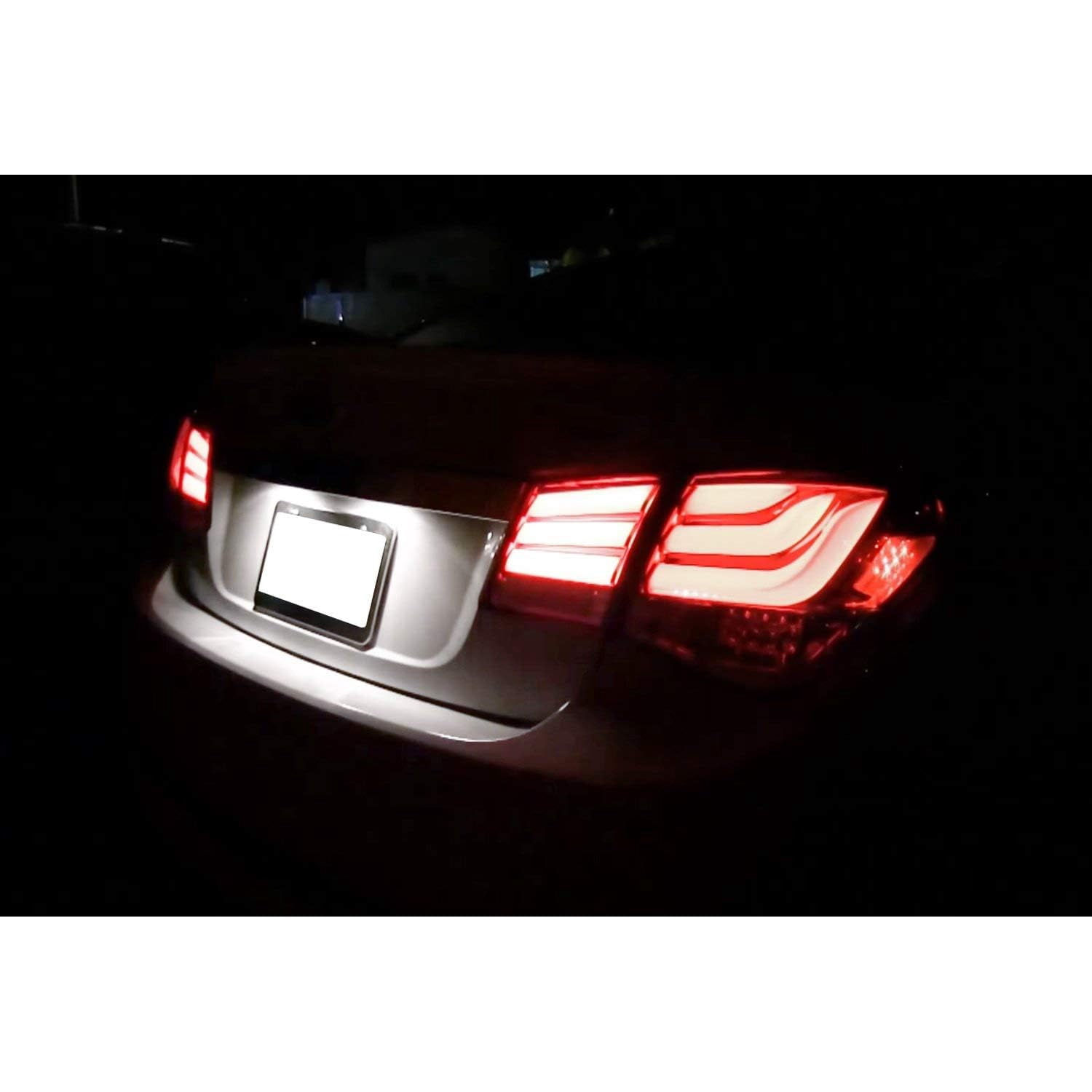 OEM-Fit 3W Full LED License Plate Light Kit For 2011-15 Chevy Cruze & 2016-up Chevrolet Spark, Powered by 18-SMD Xenon White LED & Can-bus Error Free