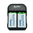 thumbnail image 2 of MaximalPower Two 9V Replacement Batteries and Dual Port Charger for 9V li-ion Rechargebale Batteries, 2 of 11
