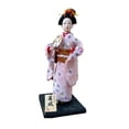 thumbnail image 3 of Estatua de escritorio con figura de Kabuki asiática de 12 pulgadas, estatuilla de muñeca geisha con kimono japonés para Estilo C, 3 of 7