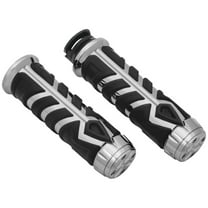 Kuryakyn Motorcycle Handlebar Accessory: Spear Hand Grips For 2015-19 Indian Scout Motorcycles, Chrome, 1 Pair 5628