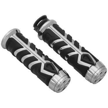 Kuryakyn Motorcycle Handlebar Accessory: Spear Hand Grips For 2015-19 Indian Scout Motorcycles, Chrome, 1 Pair 5628