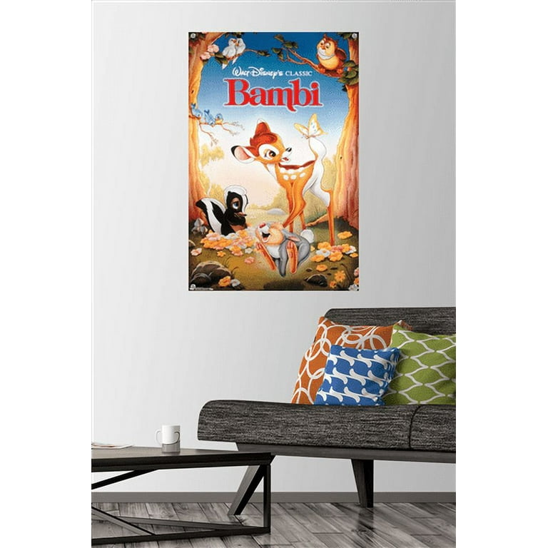 Disney Bambi - One Sheet Wall Poster with Pushpins, 22.375