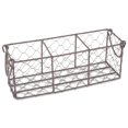 thumbnail image 2 of Contemporary Home Living 4-Piece Vintage-Style Metal Wire Caddy With Vases 11.25", 2 of 5