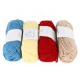 thumbnail image 1 of 4 piezas de hilo de crochet de 2 mm de ancho, colores surtidos, hilo de algodón resistente al desgarro y respetuoso con la piel para tejer, manualidades, bricolaje, colo, 1 of 15