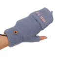 thumbnail image 3 of Guantes Térmicos con Manopla Calefactora De Doble Cara Guantes De Tejer con Calefacción Medio Sin Dedos para Invierno Fuera De Orquídea Profunda, 3 of 8