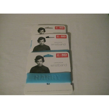 One Direction Wristband - One Direction Limited Edition 1D + Od Together Silicone Wristbands, Harry/Blue (3 Pack), Qty 3, One Direction Limited Edition 1D + Od Together.., By Office Depo