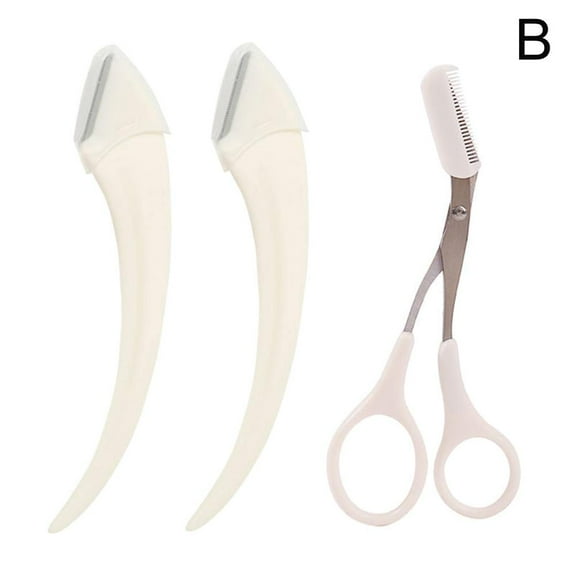 Comb Eyebrow Scissors Beauty Scissors Eyebrow Trimming Pieces Meniscus 3 J4Z7
