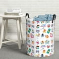 thumbnail image 6 of Sikiie Hello Summer Cat Print Round Dirty Clothes Basket, Waterproof Standing Foldable Storage Basket, for Laundry Room, Bedroom, Bathroom Storage-Medium, 6 of 6