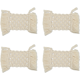 thumbnail image 1 of Posavasos bohemios de ratán y macramé | Juego de 4 posavasos bohemios para decoración de mesa, bonitos posavasos tejidos con absorbente plano, 1 of 5