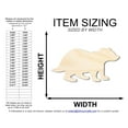 thumbnail image 2 of Unfinished Wood Badger Shape 42" / 3/4", 2 of 4