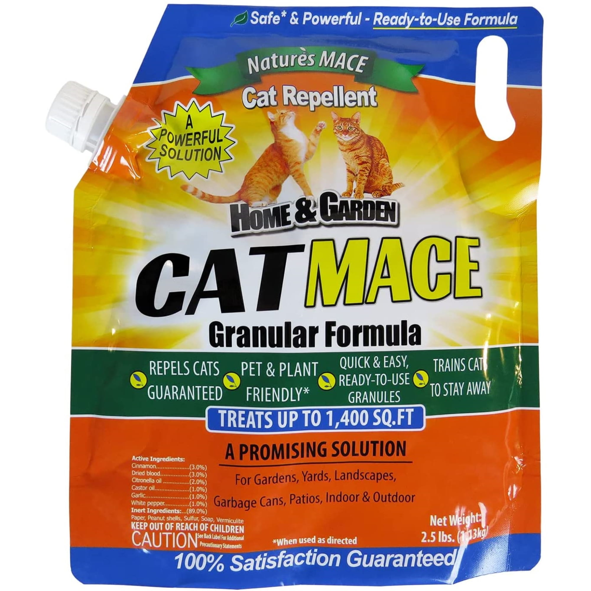 Nature's Mace (CATGRN991001) Granular Cat Repellent, 2.5 treats 1400