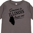 thumbnail image 4 of Inktastic Someone in Illinois Loves Me Boys or Girls Long Sleeve Toddler T-Shirt, 4 of 5