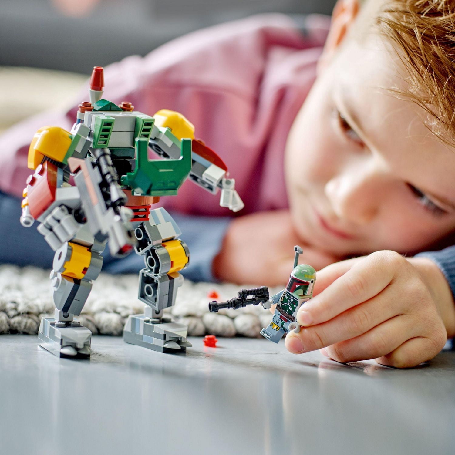 LEGO Star Wars Boba Fett Mech 75369 Buildable Star Wars Action Figure, this Posable Mech Inspired by the Iconic Star Wars Bounty Hunter Features a Buildable Shield, Stud Blaster and Jetpack