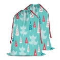 thumbnail image 2 of Christmas Bags Drawstring,Turquoise Christmas Tree Pattern Large Xmas Christmas Gift Bags,Reusable for Xmas and New Year Party Favors and Supplies,27.6" X 19.7", 2 of 6
