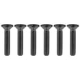 thumbnail image 1 of Wanyifa Titanium Ti M4x8 10 15 20 mm Countersunk Flat Head Hex Socket Cap Screw Bolt,M4x10mm,Black,6 Pcs, 1 of 7