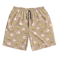 thumbnail image 3 of Uemuo Egg and Avocado Pattern Men's Swim Trunks Hawaiian Beach Bathing Suit Swimsuits Beach Quick-Dry Shorts with Pockets-3X-Large, 3 of 9