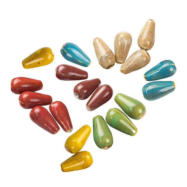 Pendientes de cerámica adornos para el cabello joyería DIY Making Yinane Cuentas sueltas de cerámica
