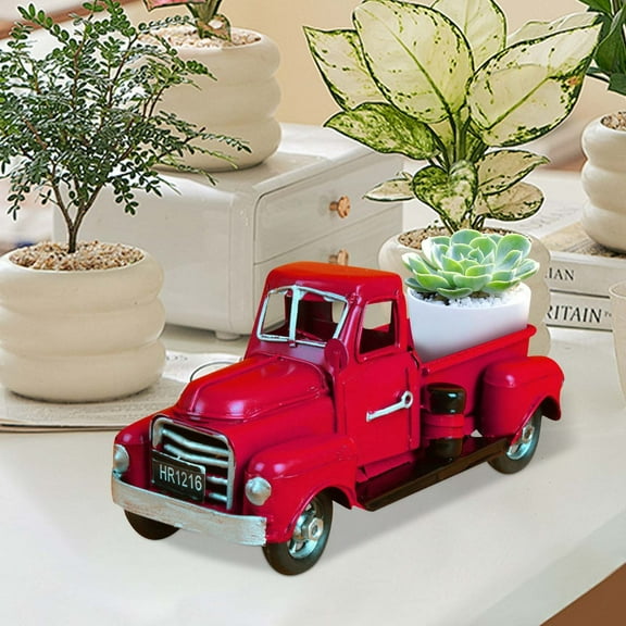 Retro Style Truck Garden Decoration Flowerpot Truck Creative Decoration