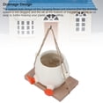 thumbnail image 4 of Swinging Plant Pot, Multifunctional Wide Application Hanging Flower Pot Resin  for Desktop, 4 of 7