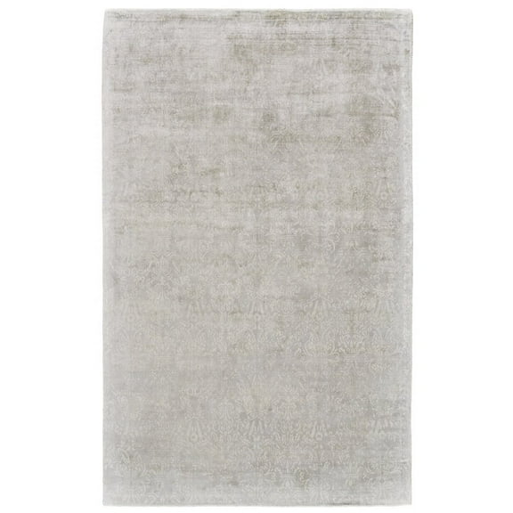 HomeRoots 5' X 8' Ivory Gray And Tan Abstract Hand Woven Area Rug
