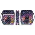 thumbnail image 2 of Xoenoiee Galaxy Cat Daisy Flower Print Quilted Bible Cover Carrying Book Case for Women Men Lightweight Bible Bag Bible Protective with Handle and Zippered Pocket, 2 of 7