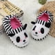 thumbnail image 2 of Panda a rayas - Pantuflas de animales de felpa 28/29 EU, Pantuflas cálidas de algodón para niños de 1 a 6 años, Regalos de Navidad para niños, Pantuflas de interior peludas de dibujos animados, 2 of 5