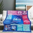 thumbnail image 2 of 30th Birthday Gifts for Women Blanket 60x50in, 30th Birthday Gifts for Her, 30th Birthday Decorations for Women, 30 Year Old Birthday Gifts for Women Sister Wife Friend Soft Warm Throw Blanket, 2 of 5