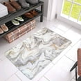 thumbnail image 3 of MKHERT Abstract Luxurious White Golden Marble Stone Wall Tile Doormat Rug Home Decor Floor Mat Bath Mat 30x18 inch, 3 of 3