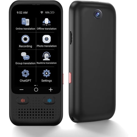 Language Translator Device Upgraded ChatGpt AI Translator No WiFi Needed 150+ Languages Two Way Real-Time Voice Translation Offline&Recording&Photo Translation for Travel Business Learning