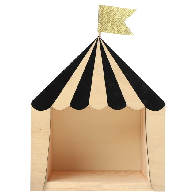 Miangastore Circus Cabin House Shelf Wooden Storage Box Circus House Model Room Decor