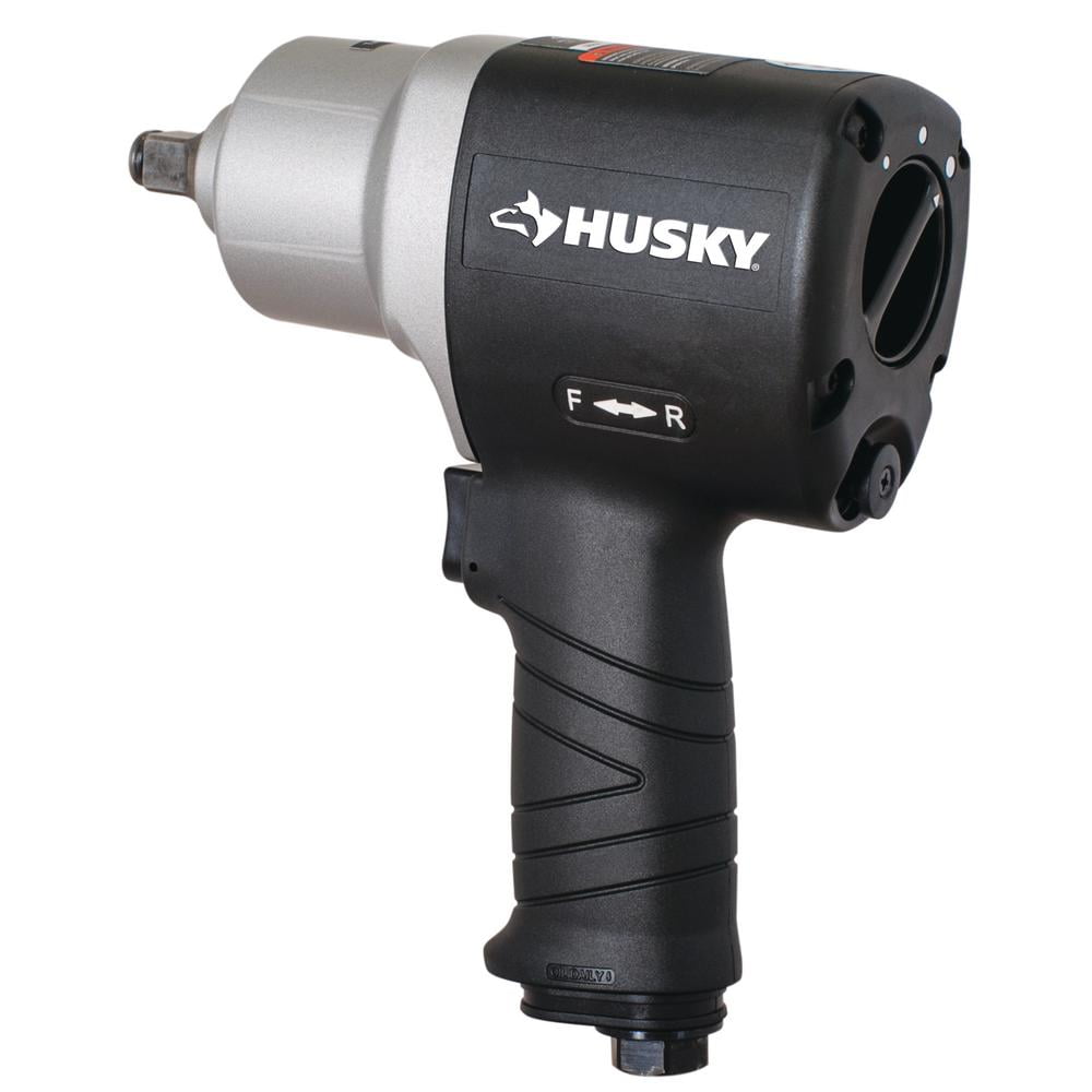 Husky H4480 800 ft/lbs Max Torque Lightwieght Twin Hammer 1/2 Inch Impact Wrench (New Open Box