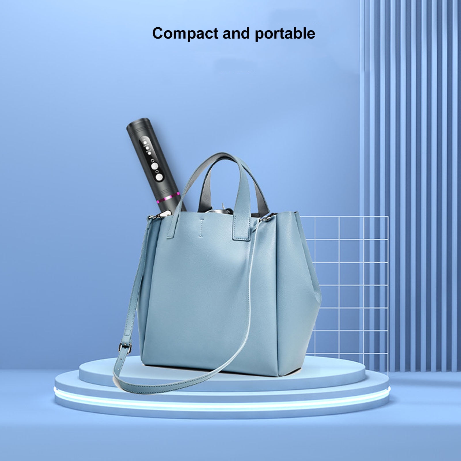 BIMZUC Electric Nail Drill Machine Portable 18000 RPM Efile Electrical Nail File Kit for Acrylic Nails, Manicure Pedicure Polishing Grinding Tool with Built-in Battery, Grey (7.87 inches / 20 cm)