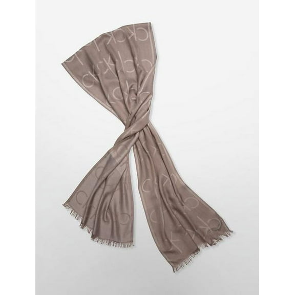 Calvin Klein White Label Ombre Logo Scarf