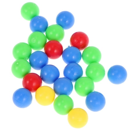 

5 Bags of Total 120pcs Game Replacement Balls Plastic Colorful Games Beads Compatible for Hungry Hippos Swallowing Beads Game To