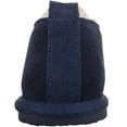 thumbnail image 3 of Mens Genuine Sheepskin Easy Slip On Twin Gusset Winter Slipper Boot - Navy - US 7, 3 of 7