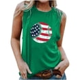 thumbnail image 1 of Birdeem T-Shirt Sans Manches Décontracté à Col Rond Imprimé pour Femmes, 1 of 6