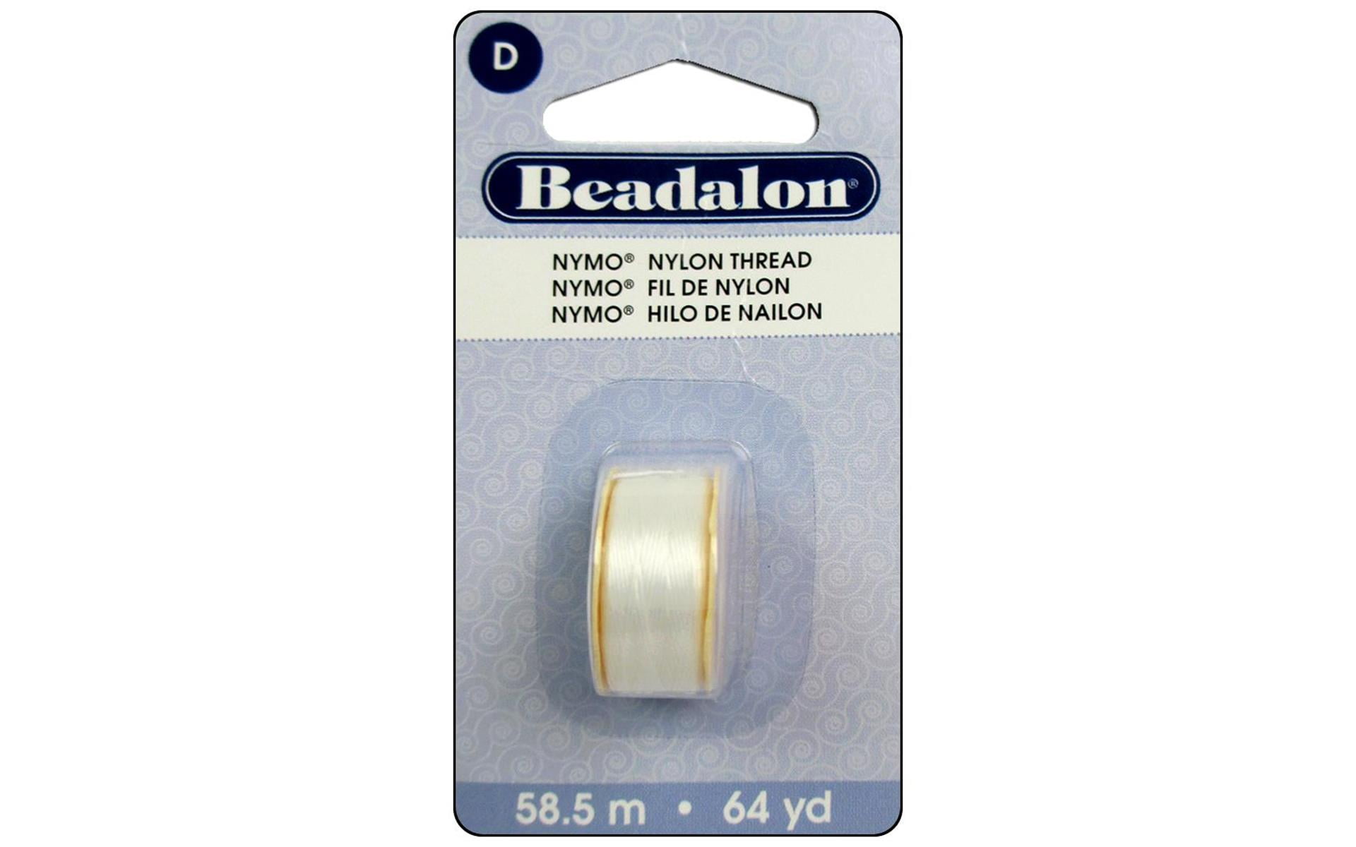 Beadalon Nymo Thread Size D White 64yd