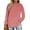 Pink, variant on Plus Size Sweatshirts for Women Crewneck Casual Tunic Tops Long Sleeve Shirts