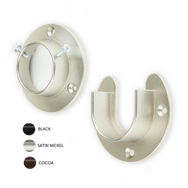 1 5 Inch Rod Socket Open Close Satin Nickel Com - Close To Wall Curtain Rod 1 5 Inch Rod Socket Open Close Satin Nickel Com - Close To Wall Curtain Rod