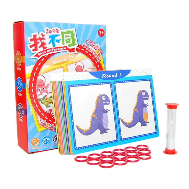 Riforla Focus Training and Intellectual Games for Children Find Different Cards to Let's Find Faults Kindergarten Teaching Education A