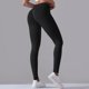 thumbnail image 4 of Gibobby Yoga leggings Moda para mujer Europa y Unidos Pantalones de yoga ajustados sin Cintura alta Melocotón Levantamiento de cadera Pantalones dep(Negro,M), 4 of 5