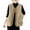 #477-Khaki, variant on AUNVITO Women's Reversible Fleece Fleece Vest Sleeveless Corduroy Coat Dual-Side Wear Vintage Loose Fit Lightweight Warm Winter Outerwear