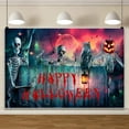 thumbnail image 2 of SUNOLIFE Halloween Backdrop Banner Horror Skeletons Photo Background Banner 5x3ft, 2 of 3