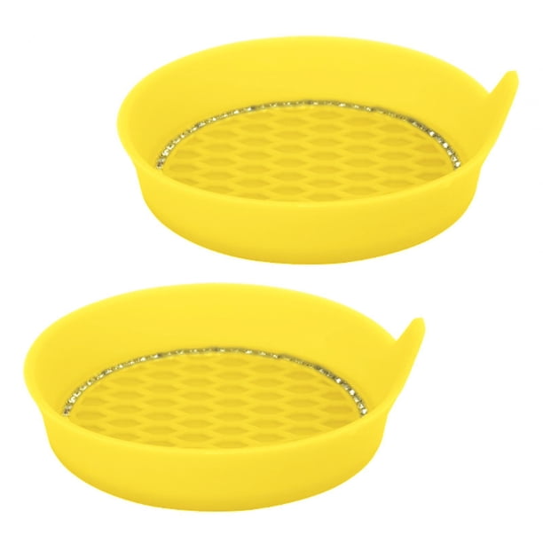 Posavasos para coche, antideslizante, a prueba de golpes, accesorios interiores Amarillo